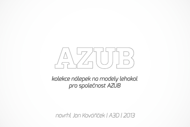 Kolekce polepů pro firmu AZUB