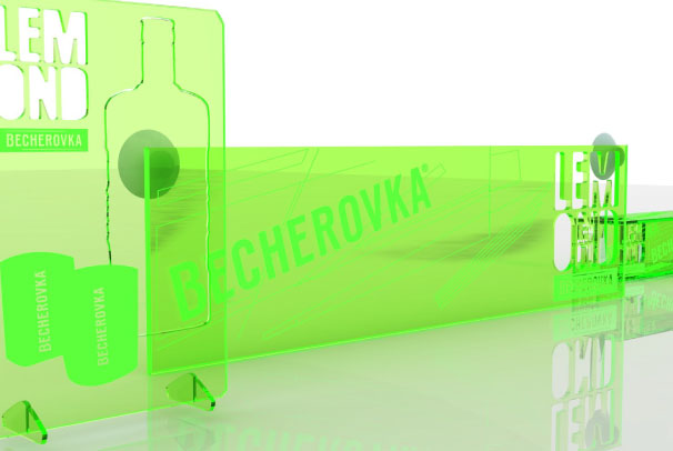 P.O.S pro Becherovku Lemond