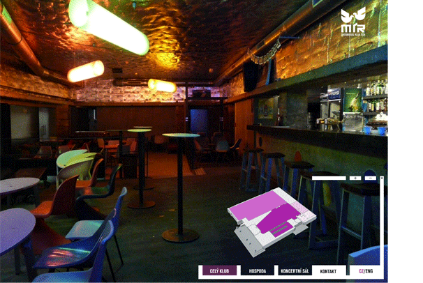 Návrh virtuální prohlídky Gambrinus Klub Mír