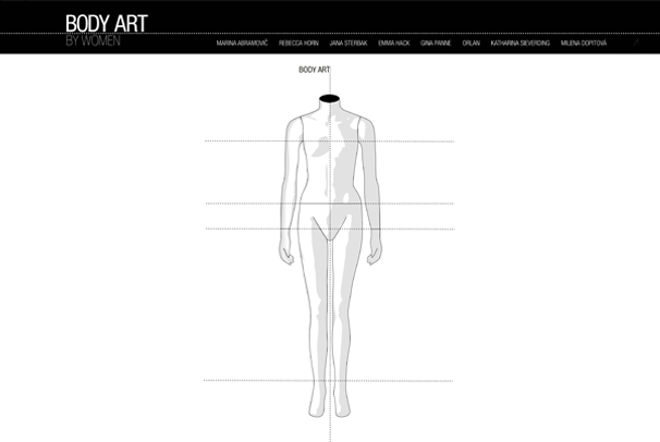 Web uměleckého směru Body art