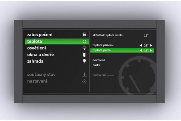 Graphic User Interface - smart house technology