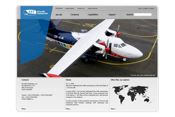 Let Aircraft Industries - návrh vizuálního stylu
