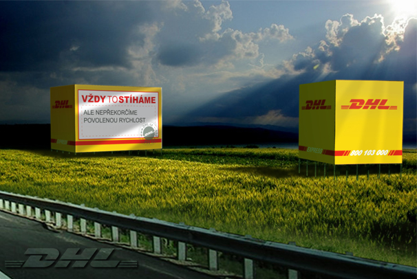 Návrh billboardu pro DHL