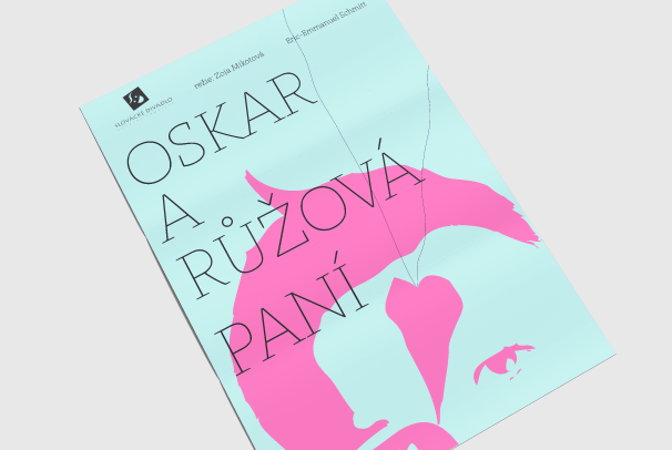 Divadelní plakát ke hře Oskar a růžová paní