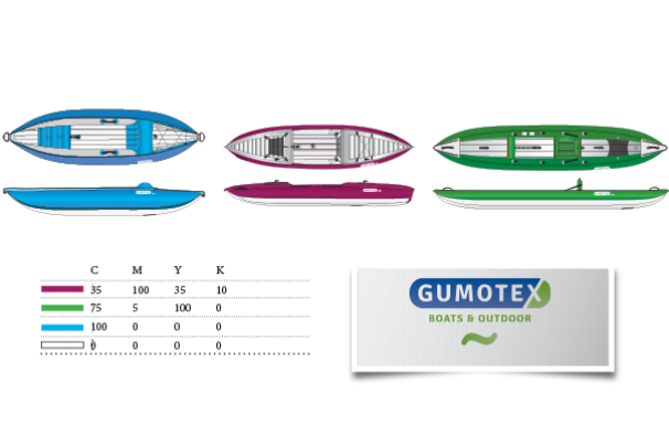 gumotex- navrh na potlac lode