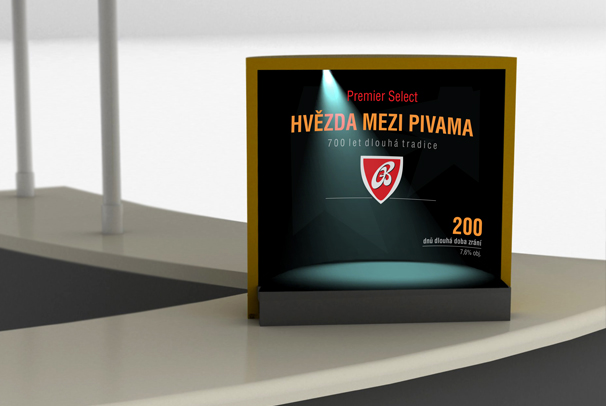 P. O. P. display - pultový (barový) stojan