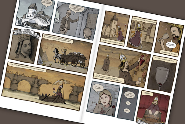 Legenda o Karlu IV. - komix