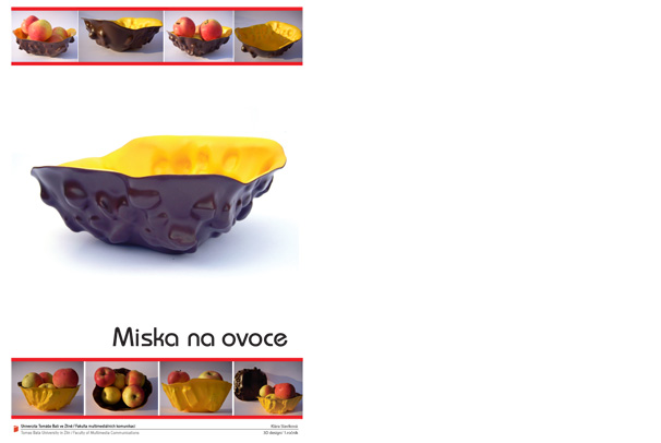 Vakuovaný předmět-miska