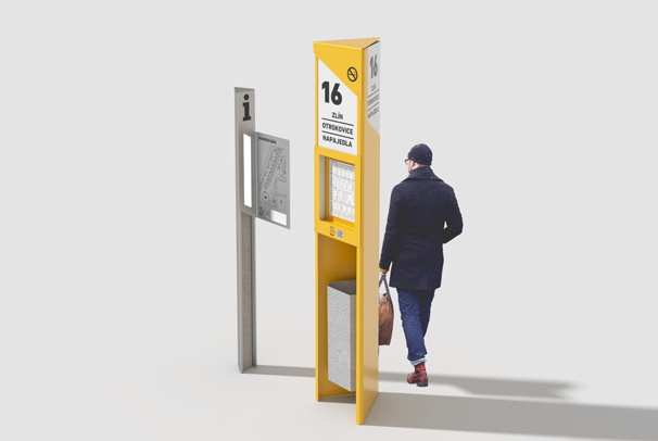 orientační a informační systém pro autobusová nádraží