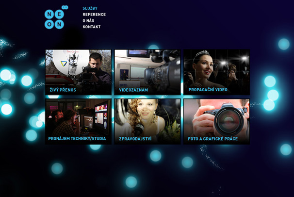 NEON TV - produktová microsite