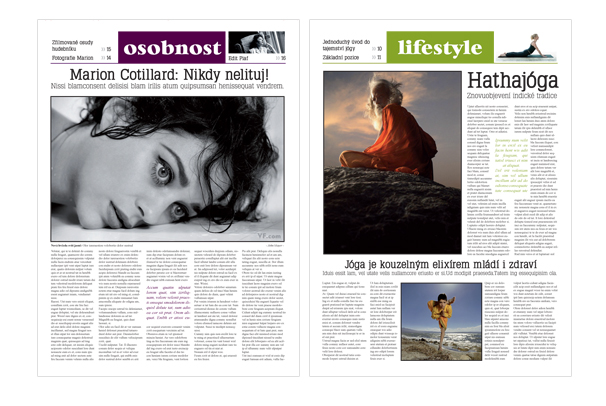 Návrh designu a typografie novin