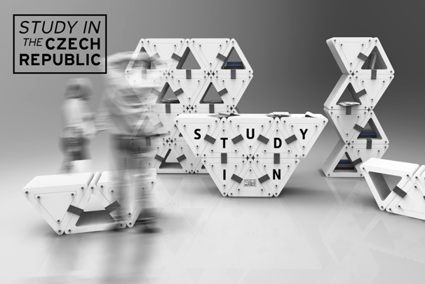 Návrh stánku STUDY.IN, priestorové riešenie