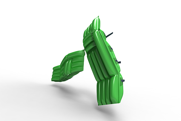 Dizajn nafukovacích brankárskych betónov