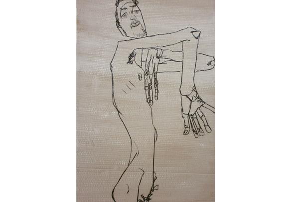 obraz z recyklovaného materiálu