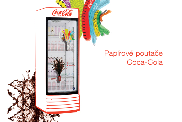 Papírové poutače Coca-Cola POPAI 2010