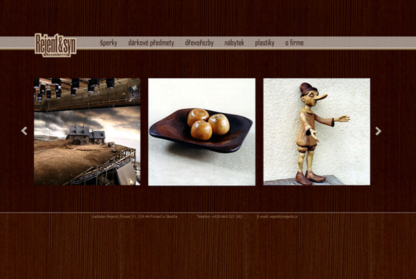 Webová prezentace firmy Rejent a syn