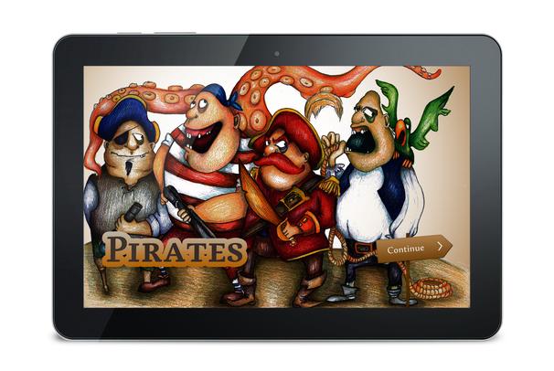 aplikace - stolní hra - piráti