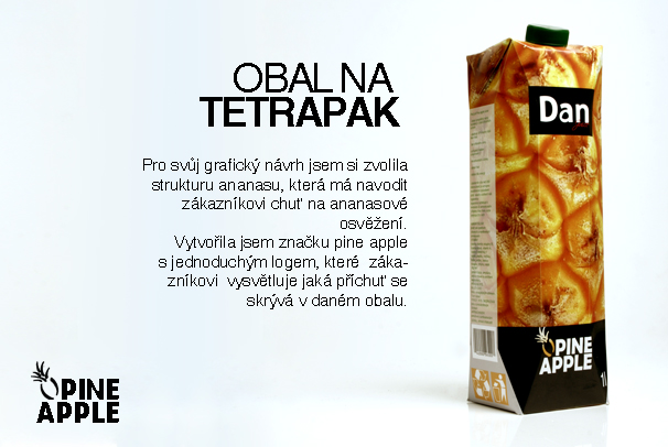 Návrh na obal džusu
