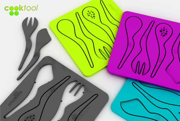 Sada designových kuchynských nástrojov Cooktool