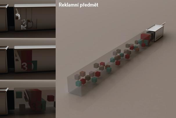 Reklamní předmět pro ateliér 3D design