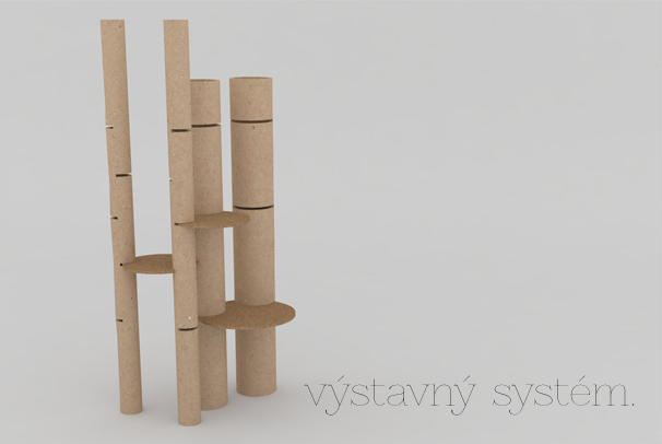 Konštrukcia výstavného systému pre Galériu Vaňkovka