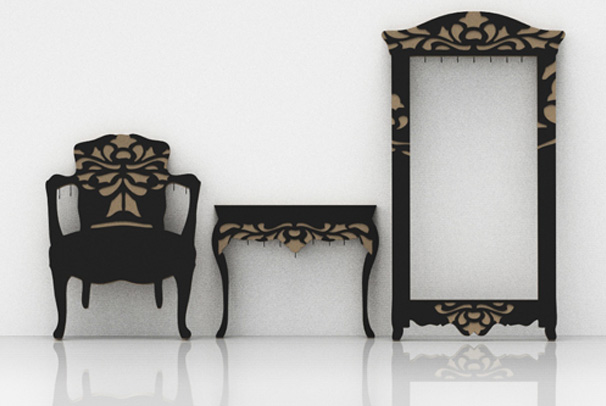 French furniture style-Kolekcia vešiakov pre ÚVT