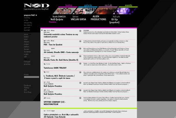 Návrh webu pro NoD Roxy