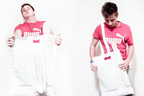 Návrh inovatívnej plastovej tašky - PVC nebo PLA (biofólia), spoločnosť INVOS