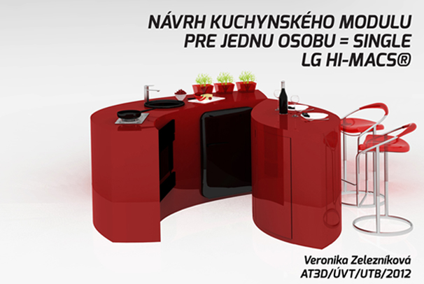 Hi macs - design kuchyne pre malé priestory/SINGLE