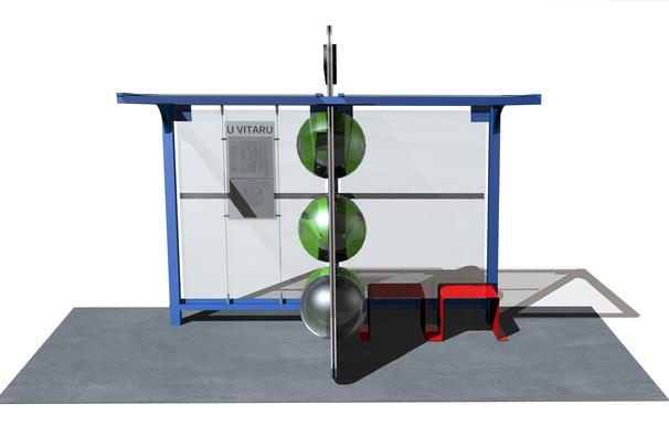 autobusová zastávka - vitar