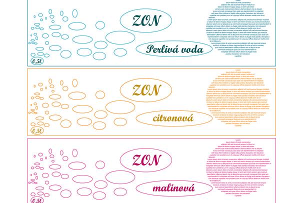 Etiketa na sodovku zon