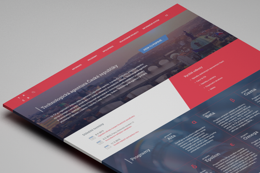 TAČR - redesign