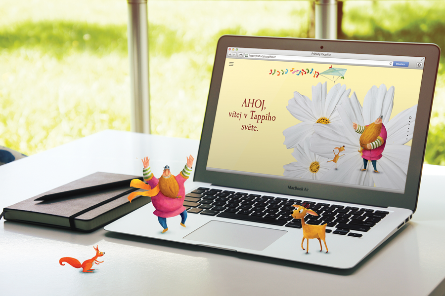 Microsite pro pohádkovou knihu Tappi