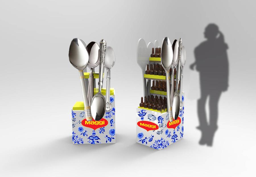 Popai - podlahoví stojan Maggi